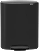 мусорное ведро brabantia bo pedal bin 211362 60 л, черное