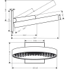 верхний душ hansgrohe rainfinity 360 1jet 26230700