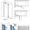 шторка для ванны radaway essenza new pnd ii 130 l прозрачное