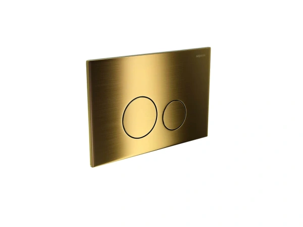 кнопка смыва для инсталляции aquatek kdi-0000038 нержавеющая сталь, цвет матовое титановое золото