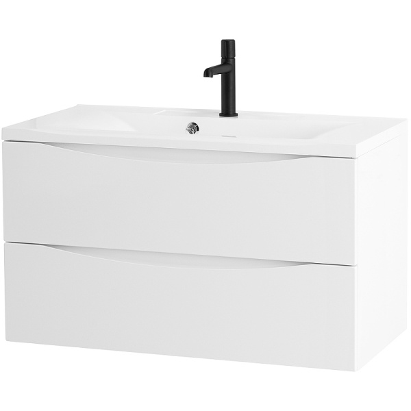 тумба под раковину belbagno marino 110 marino-1100-2c-so-bl-p подвесная bianco lucido