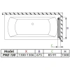 шторка для ванны radaway carena pnd 130 r коричневое