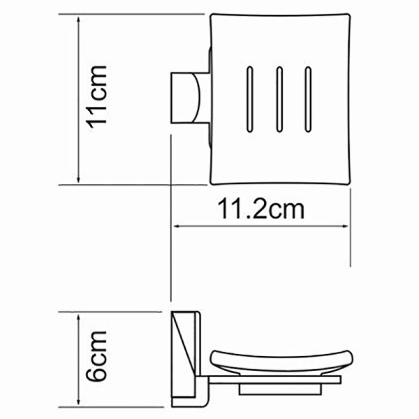 Мыльница WasserKRAFT Leine K-5029 цвет хром