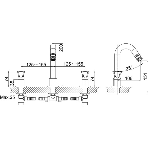 смеситель для раковины d&k grimm hessen da1384101