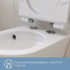 унитаз подвесной aqueduto ovo ovot0110 безободковый, торнадо, с сиденьем микролифт, белый глянец