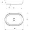 раковина накладная ravak solo 58 см xjx01358000
