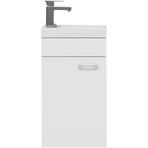 тумба с раковиной aquanet нота 40 l 254044 подвесная белая