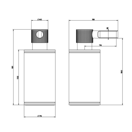 дозатор для жидкого мыла gessi inciso 58538#299