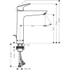 смеситель для раковины с донным клапаном hansgrohe logis 71090670