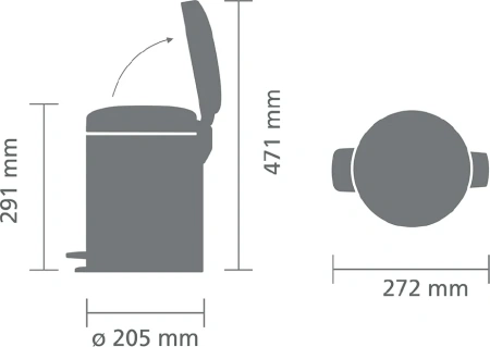 мусорное ведро brabantia newicon 112645