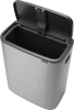 мусорное ведро brabantia bo touch bin 223082 60 л, стальное