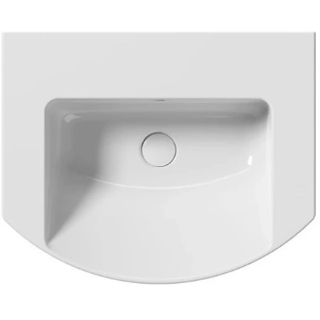 раковина gsi norm 8645111 подвесная, 60x49 см, bianco lucido (белый глянец)