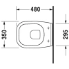 унитаз подвесной duravit d-code 22110900002 без сиденья, цвет белый.