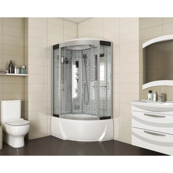 душевая кабина niagara luxe 120x80 ng-7712wl с гидромассажем