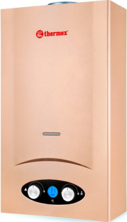 водонагреватель проточный газовый thermex g 20 d golden brown