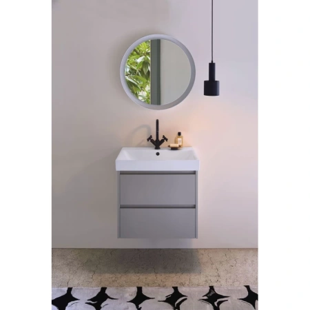 раковина gsi nubes 9687111 подвесная, 70x40 см, bianco lucido (белый глянец)
