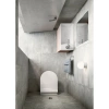 раковина gsi kube x 9486011 подвесная, 50x25 см, bianco lucido (белый глянец)