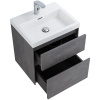 тумба для раковины belbagno pietra mini-500as-2c-so-scm, подвесная, цвет stucco cemento