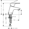 смеситель для раковины без донного клапана hansgrohe focus 31952000