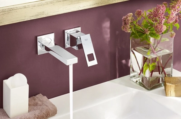 смеситель для раковины без донного клапана grohe eurocube 23447000