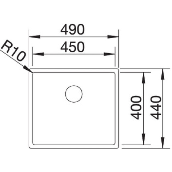 кухонная мойка blanco claron 450-u 521575