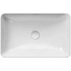 раковина gsi pura 883711 накладная, 60x38 см, bianco lucido (белый глянец)