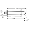 излив для ванны hansgrohe 13424000