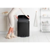 мусорное ведро brabantia bo pedal bin 211362 60 л, черное