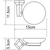 мыльница wasserkraft aller k-1129c цвет хром