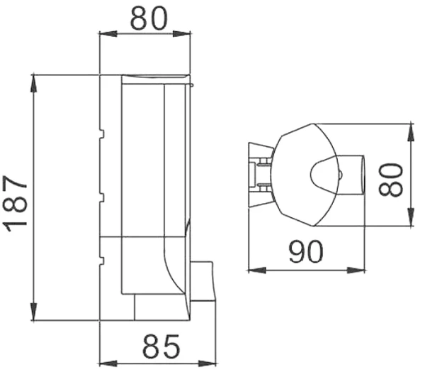 Дозатор для мыла D-lin D201123-1 белый
