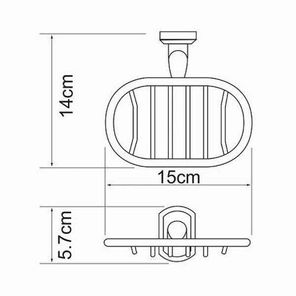 Мыльница WasserKRAFT Oder K-3069 цвет хром