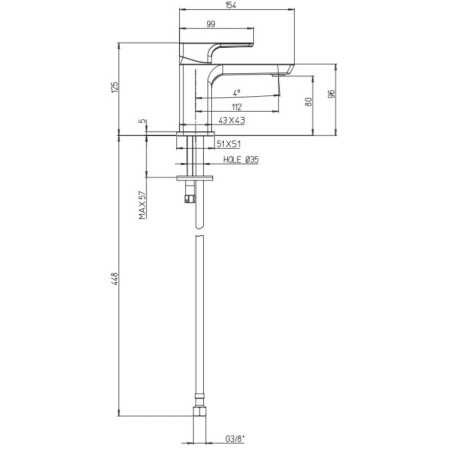 кран для холодной воды villeroy & boch subway 3.0 tvw11200600061