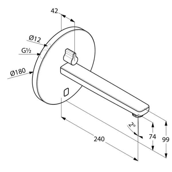 смеситель для раковины kludi zenta 3840105