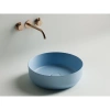 раковина ceramicanova element cn6022ml накладная, ø39 см, голубая матовая