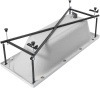 акриловая ванна aquanet nord 170x70 00242400 с каркасом, цвет белый.