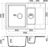 мойка кухонная omoikiri daisen 78-2t-be ваниль