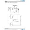 смеситель для ванны с душем e.c.a. niobe 102102482ex