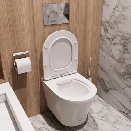 унитаз cerutti spa adige aria mw ct9245 подвесной белый матовый с сиденьем микролифт