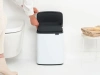 мусорное ведро brabantia bo 222467 12 л, белое