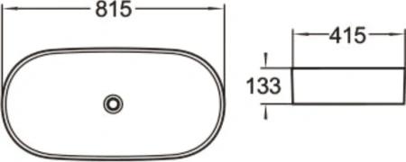 раковина 81,5x41.5 см santiline sl-1079