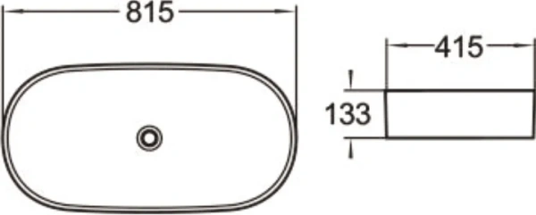раковина 81,5x41.5 см santiline sl-1079