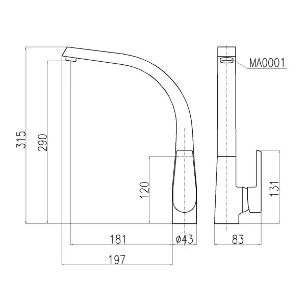смеситель для кухни rav slezak kongo v819.5