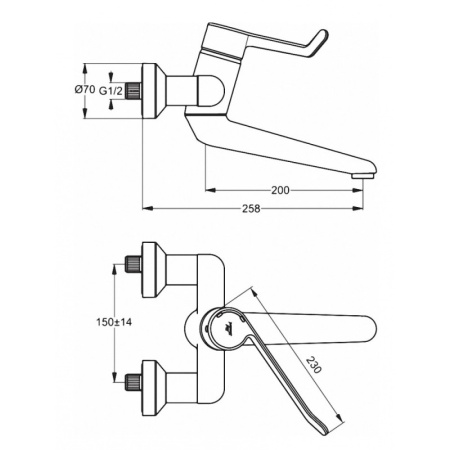 смеситель для раковины ideal standard ceraplus b8317aa