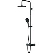 Душевая система Am.Pm X-Joy F0785A422 с термостатом, цвет черный матовый