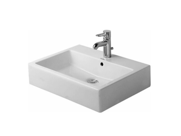 Раковина накладная/подвесная Duravit Vero 04526000001 59.5x46.5 см, белая с покрытием WonderGliss