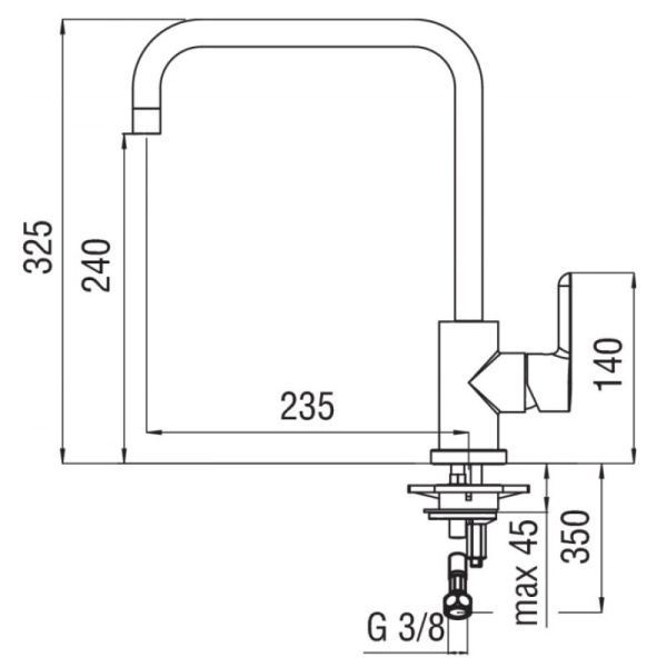 смеситель для кухни nobili abc ab87134cr