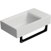 раковина gsi nubes 9636009 подвесная, 40x23 см, bianco opaco (белый матовый)