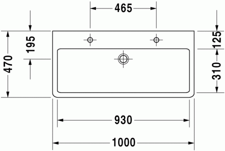 раковина накладная/подвесная duravit vero 0454100828