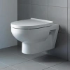 унитаз подвесной безободковый duravit durastyle 45620900a1, с сиденьем микролифт, цвет белый.