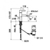 смеситель для биде laufen kartell 3.4133.1.090.101.1